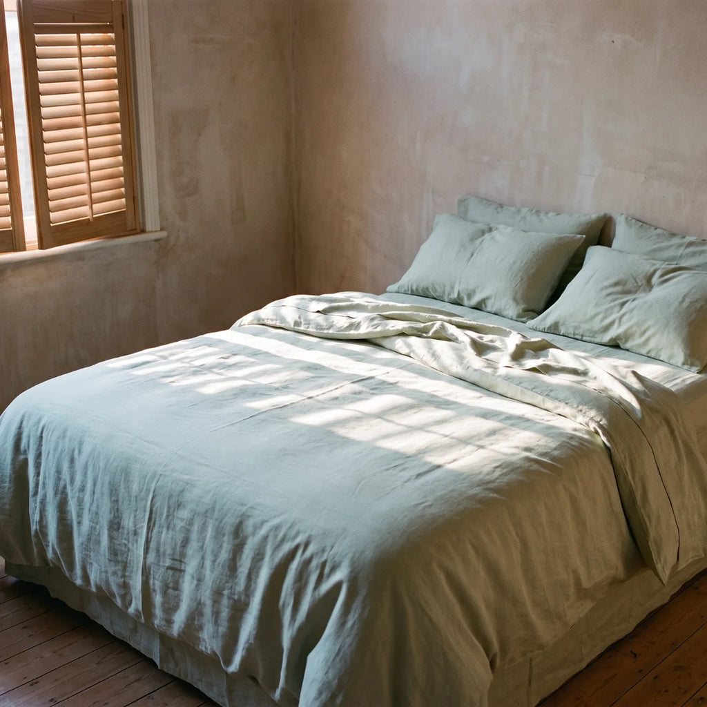 Luxe Egyptian Cotton Sateen Sheet Set & Duvet Cover