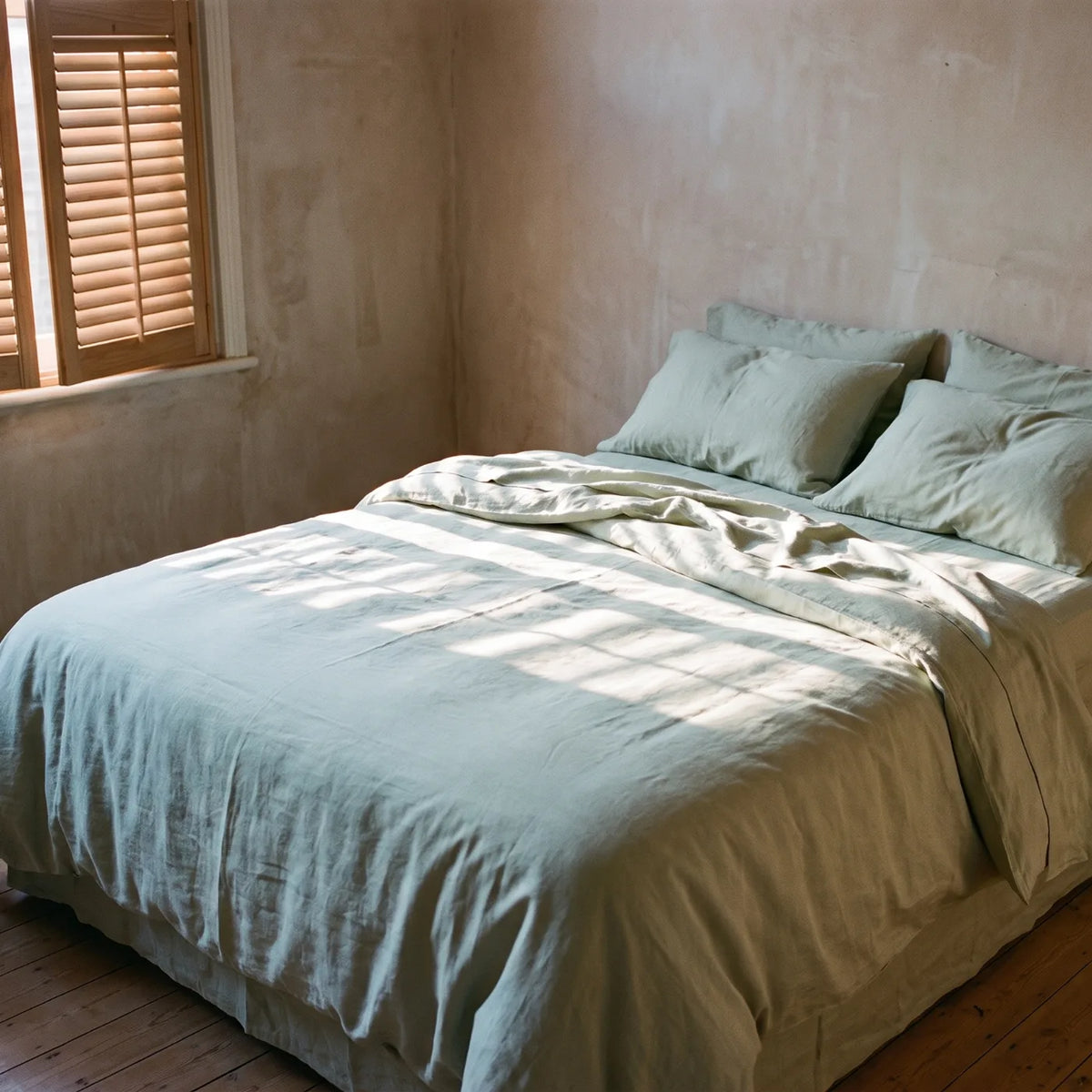 Luxe Egyptian Cotton Sateen Sheet Set & Duvet Cover