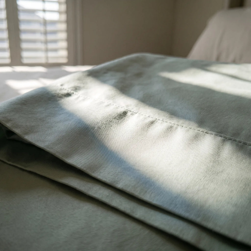 Luxe Egyptian Cotton Sateen Sheet Set & Duvet Cover